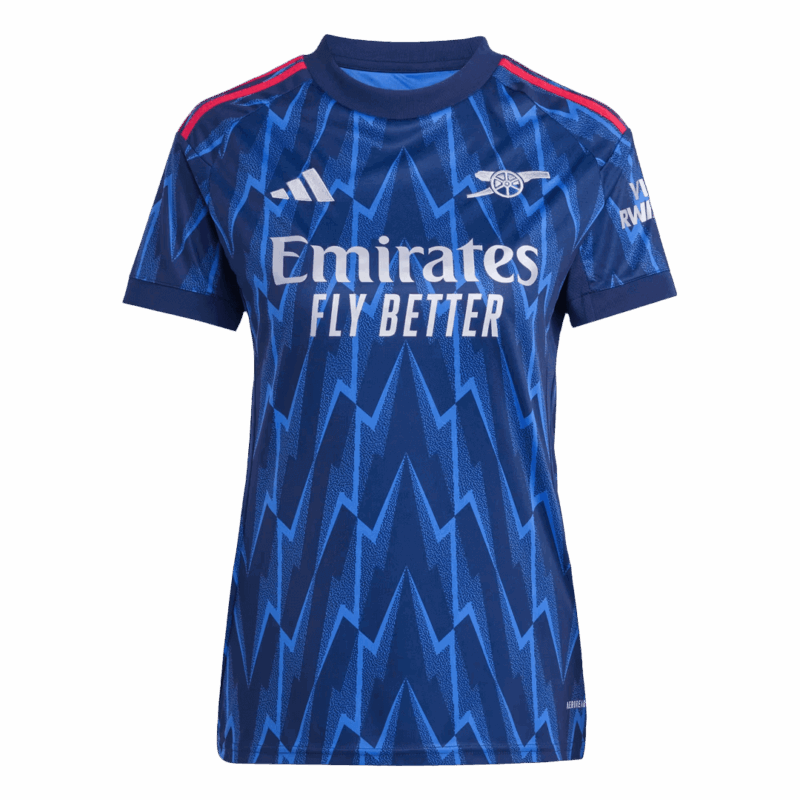 レディース アーセナル アウェイ サッカーユニフォーム 2025/26