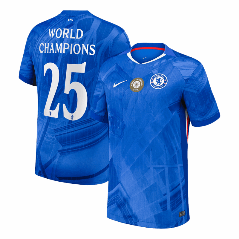 チェルシー WORLD CHAMPIONS #25 ホーム サッカーユニフォーム 2025/26