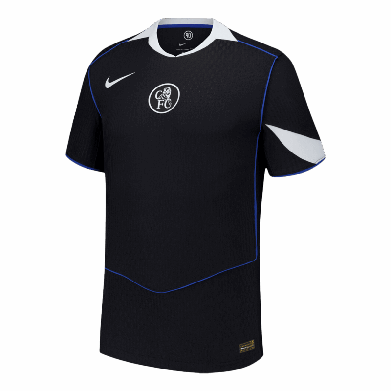 605716_1 オーセンティック チェルシー サード アウェイ サッカーユニフォーム 25/26 Black