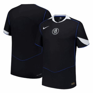 605716_3 オーセンティック チェルシー サード アウェイ サッカーユニフォーム 25/26 Black