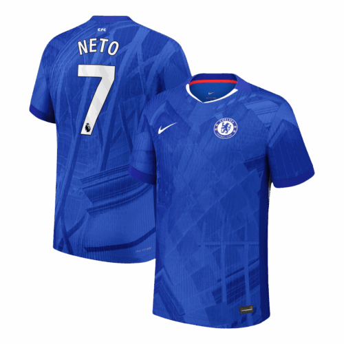 607819_1 NETO #7 オーセンティック チェルシー ホーム サッカーユニフォーム 2025/26 Blue