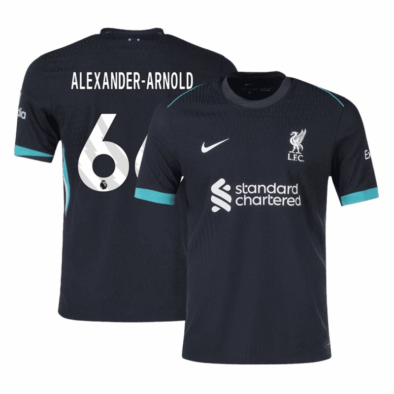 502317_1 リバプール ALEXANDER-ARNOLD #66 アウェイ サッカーユニフォーム オーセンティック 2024/25