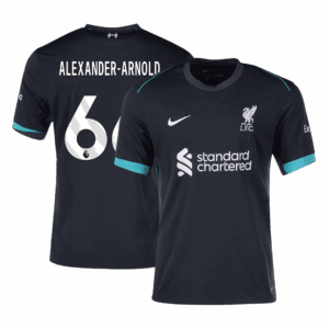 502158_1 リバプール ALEXANDER-ARNOLD #66 アウェイ サッカーユニフォーム 2024/25