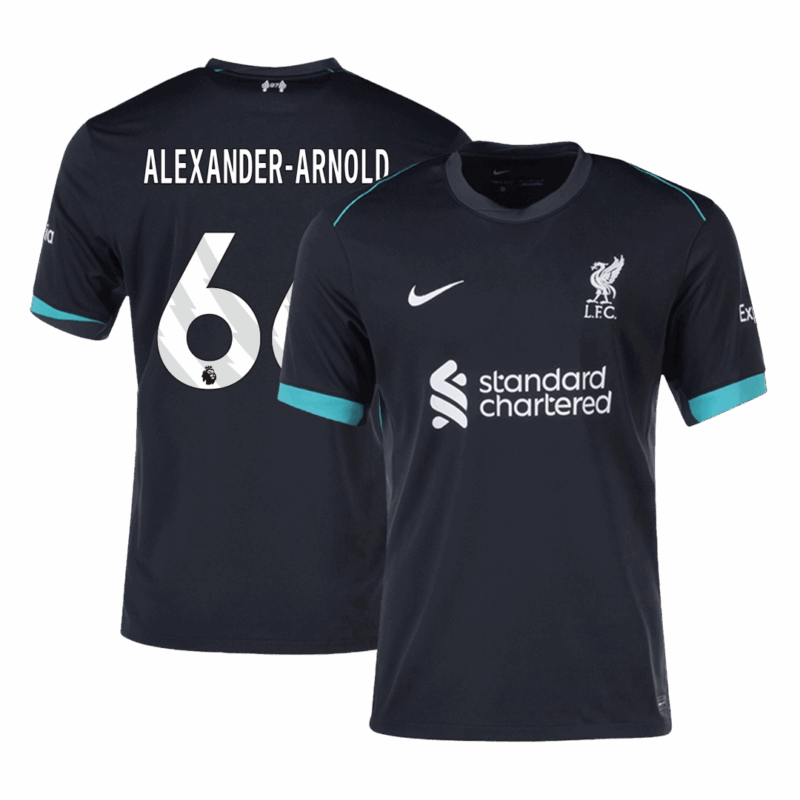 502158_1 リバプール ALEXANDER-ARNOLD #66 アウェイ サッカーユニフォーム 2024/25