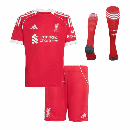 615802_1 Kid's Liverpool Home Soccer Jersey Kit(Jersey+Shorts+Socks) 25/26 Red