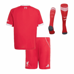 Kid's Liverpool Home Soccer Jersey Kit(Jersey+Shorts+Socks) 25/26 Red