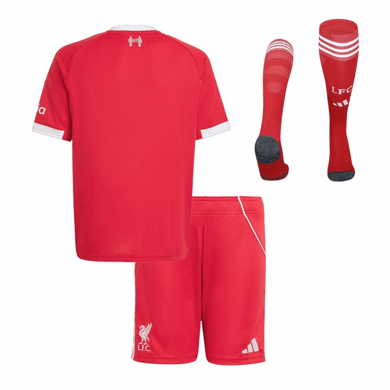 Kid's Liverpool Home Soccer Jersey Kit(Jersey+Shorts+Socks) 25/26 Red
