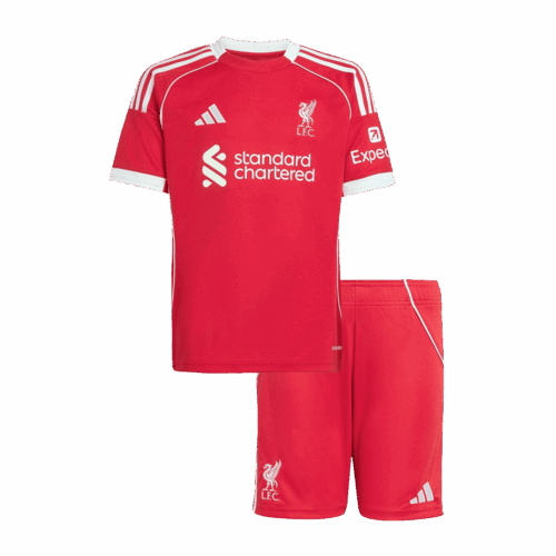 597522_1 リバプール ホーム サッカーユニフォーム キット 2025/26 キッズ 上下セット
