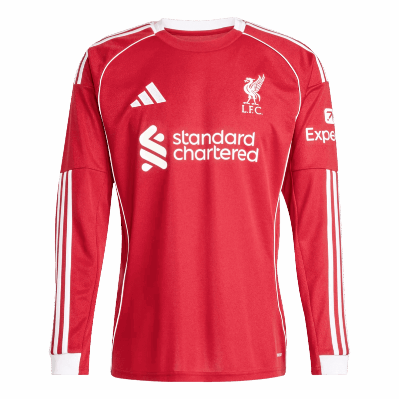 599612_1 リバプール ホーム サッカーユニフォーム Retro 2025/26 - 長袖