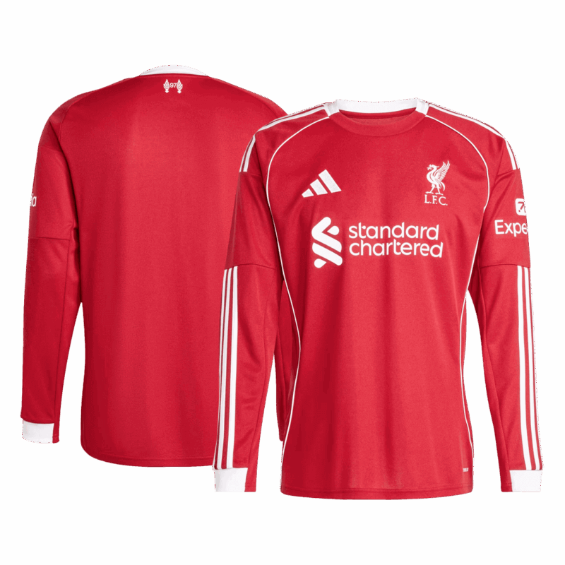599612_3 リバプール ホーム サッカーユニフォーム Retro 2025/26 - 長袖