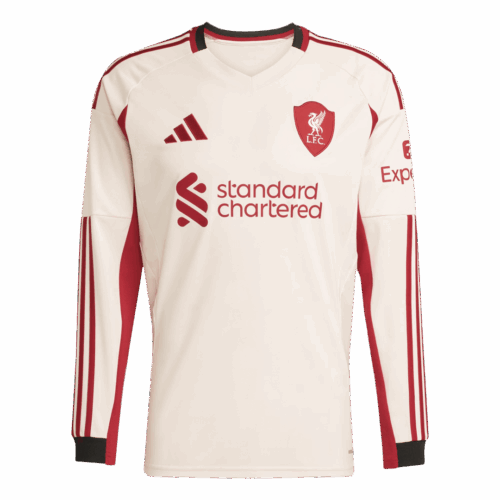 600052_1 リバプール アウェイ サッカーユニフォーム Retro 2025/26 - 長袖