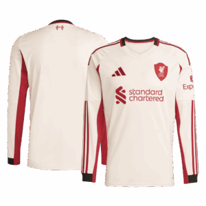 600052_3 リバプール アウェイ サッカーユニフォーム Retro 2025/26 - 長袖