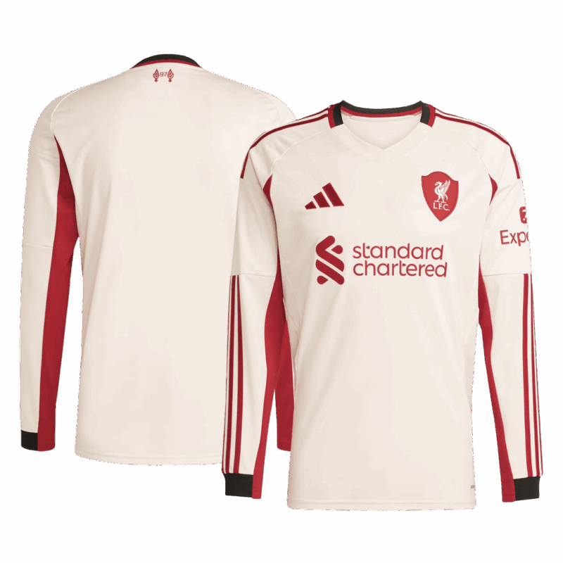 600052_3 リバプール アウェイ サッカーユニフォーム Retro 2025/26 - 長袖