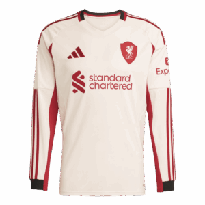 600052_4 リバプール アウェイ サッカーユニフォーム Retro 2025/26 - 長袖