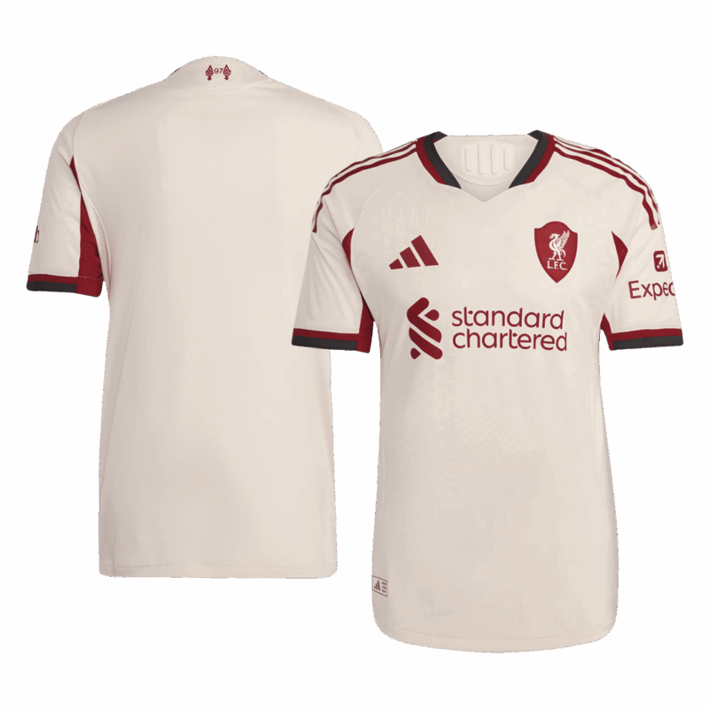 599705_3 オーセンティック リバプール アウェイ サッカーユニフォーム 25/26 White