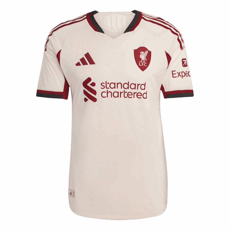 599705_4 オーセンティック リバプール アウェイ サッカーユニフォーム 25/26 White