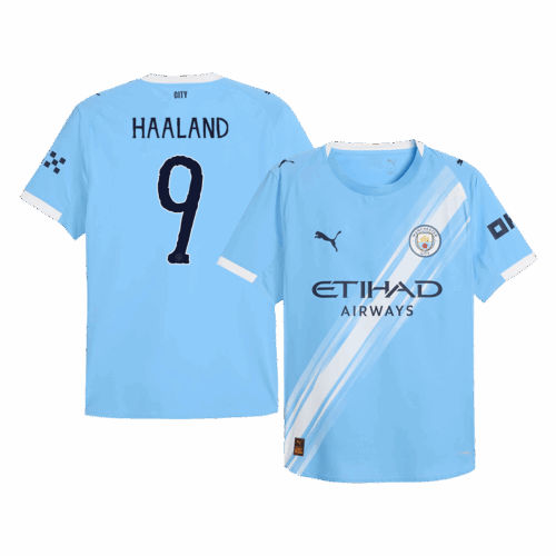597271_1 マンチェスターシティ HAALAND #9 ホーム サッカーユニフォーム オーセンティック 2025/26 - Club World Cup