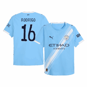 Manchester City RODRIGO #16 Home Soccer Jersey Authentic 2025/26 - Club World Cup