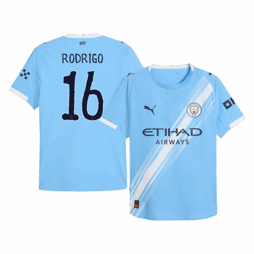 621680_1 Manchester City RODRIGO #16 Home Soccer Jersey Authentic 2025/26 - Club World Cup