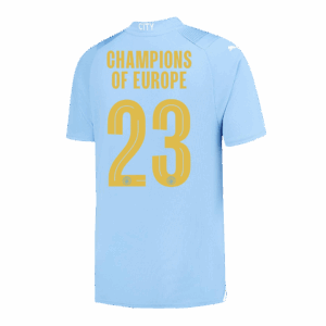 597047_2 CHAMPIONS OF EUROPE #23 マンチェスターシティ ホーム ユニフォーム 2023/24