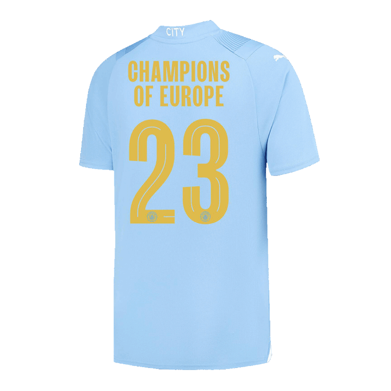 597047_2 CHAMPIONS OF EUROPE #23 マンチェスターシティ ホーム ユニフォーム 2023/24