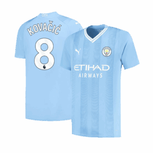 597049_1 マンチェスターシティ KOVAČIĆ #8 ホーム ユニフォーム 2023/24