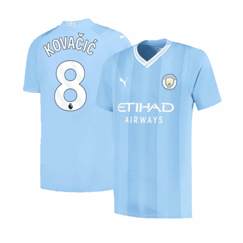 597049_1 マンチェスターシティ KOVAČIĆ #8 ホーム ユニフォーム 2023/24