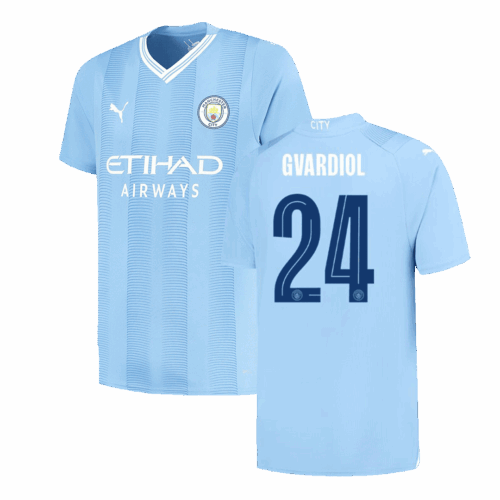 597060_1 マンチェスターシティ GVARDIOL #24 ホーム ユニフォーム 2023/24 - UCL Edition