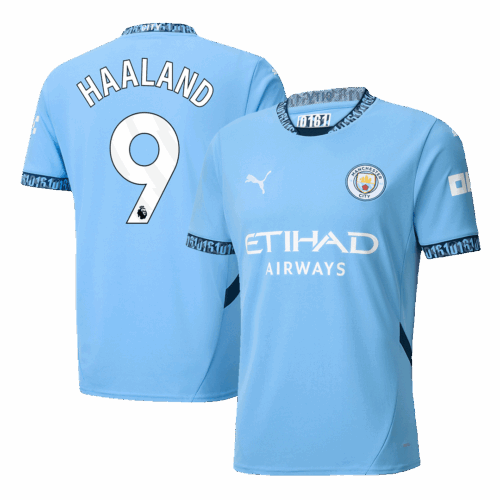 597076_1 マンチェスターシティ HAALAND #9 ホーム ユニフォーム 2024/25