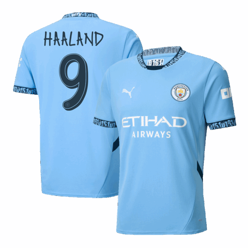 597106_1 マンチェスターシティ HAALAND #9 ホーム ユニフォーム 2024/25 - UCL Edition