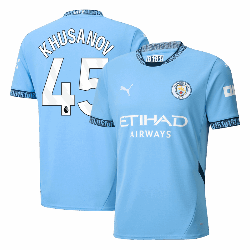 597220_1 マンチェスターシティ KHUSANOV #45 ホーム ユニフォーム 2024/25