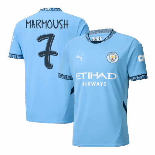 597221_1 マンチェスターシティ MARMOUSH #7 ホーム ユニフォーム 2024/25 - UCL Edition