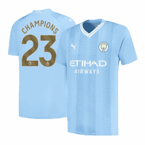 597044_1 マンチェスターシティ CHAMPIONS #23 ホーム ユニフォーム 2023/24