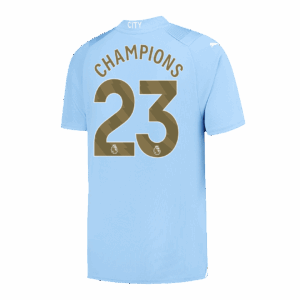 597044_3 マンチェスターシティ CHAMPIONS #23 ホーム ユニフォーム 2023/24