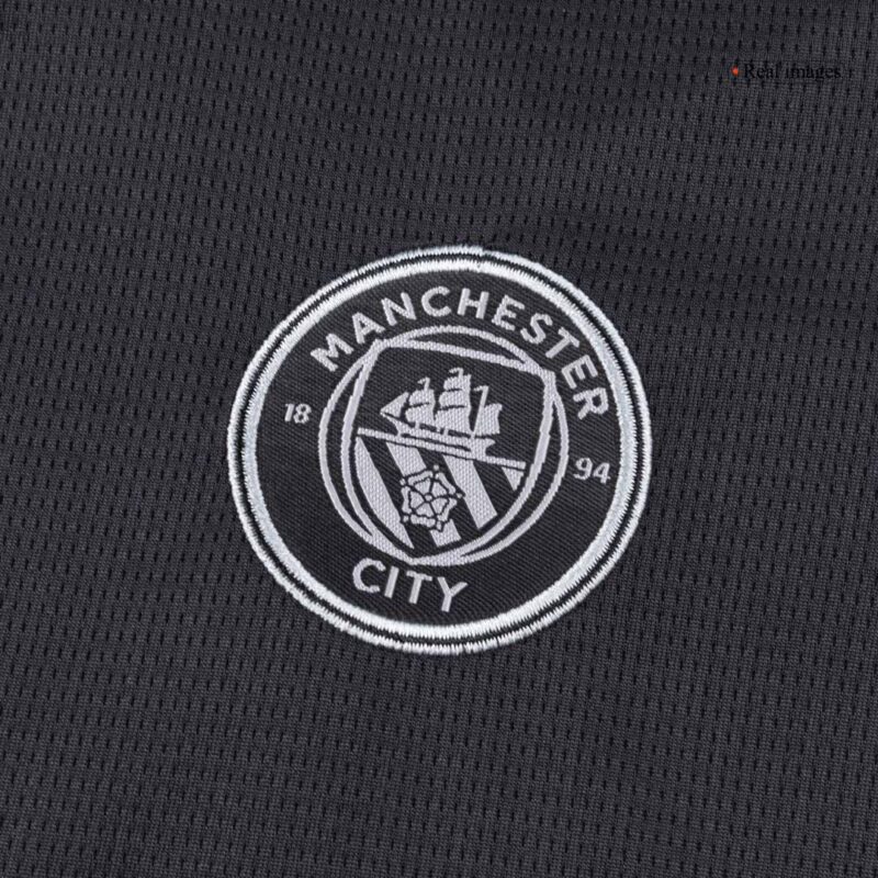 Kid's Manchester City Away Soccer Jersey Kit(Jersey+Shorts+Socks) 2025/26 Black