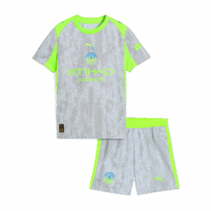Kid's Manchester City Third Kit 25/26 Gray