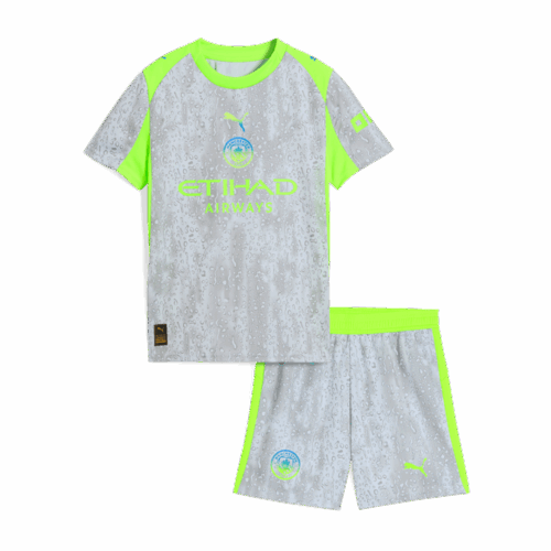 614045_1 Kid's Manchester City Third Kit 25/26 Gray