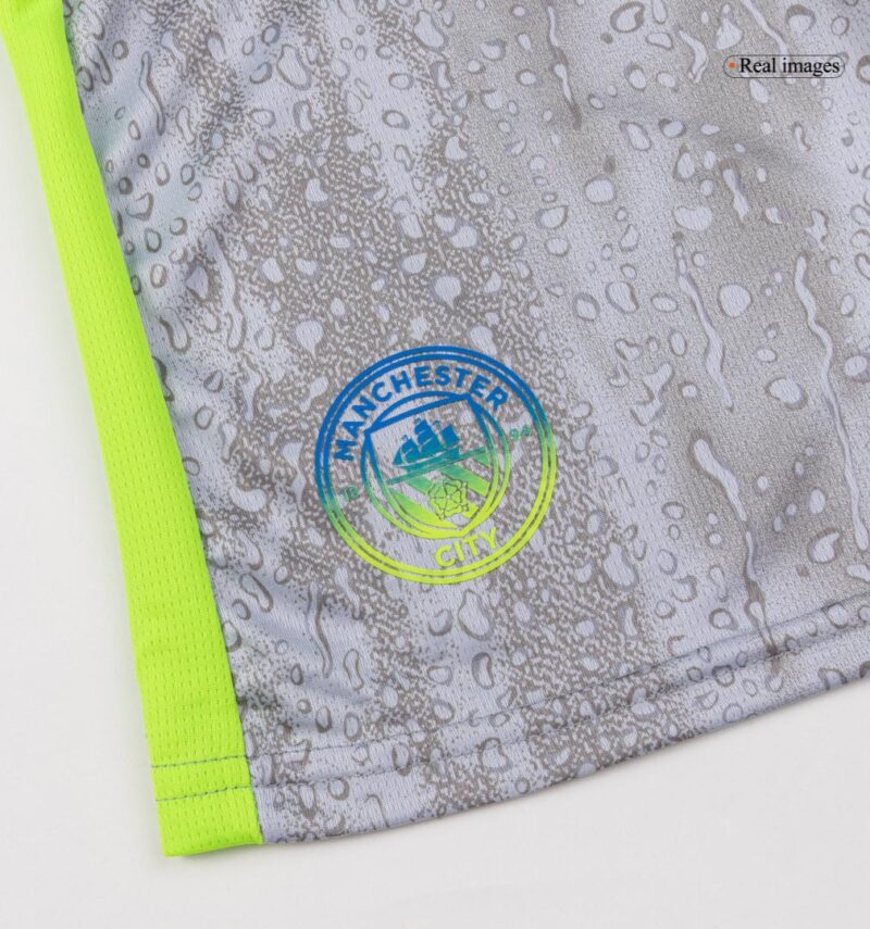 Kid's Manchester City Third Kit 25/26 Gray