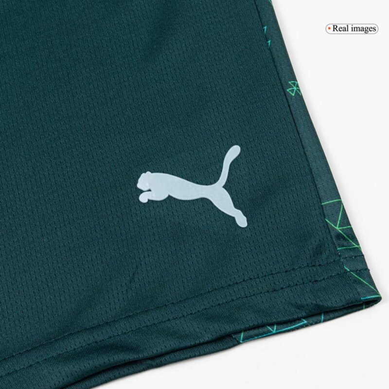 Kid's Manchester City Fourth Soccer Jersey Kit(Jersey+Shorts) 25/26 Green