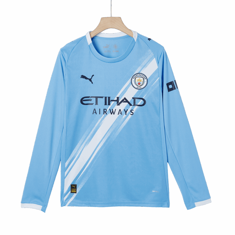 マンチェスターシティ 長袖 ホーム サッカーユニフォーム 2025/26