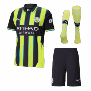 597171_1 マンチェスターシティ アウェイ サッカーユニフォーム キット 2024/25 (ユニフォーム+Shorts+Socks)