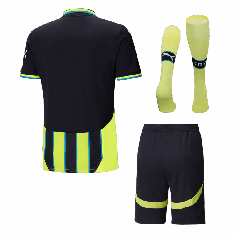 597171_2 マンチェスターシティ アウェイ サッカーユニフォーム キット 2024/25 (ユニフォーム+Shorts+Socks)
