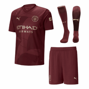 597174_1 マンチェスターシティ サード アウェイ サッカーユニフォーム キット 2024/25 (ユニフォーム+Shorts+Socks)