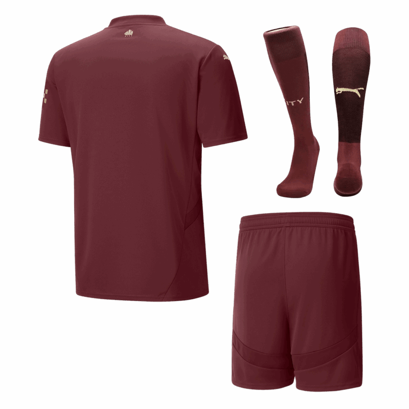 597174_2 マンチェスターシティ サード アウェイ サッカーユニフォーム キット 2024/25 (ユニフォーム+Shorts+Socks)