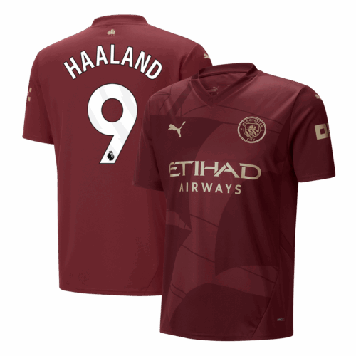 597157_1 マンチェスターシティ HAALAND #9 サード アウェイ サッカーユニフォーム 2024/25