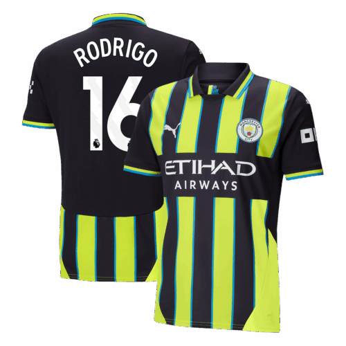 マンチェスターシティ RODRIGO #16 アウェイ サッカーユニフォーム 2024/25