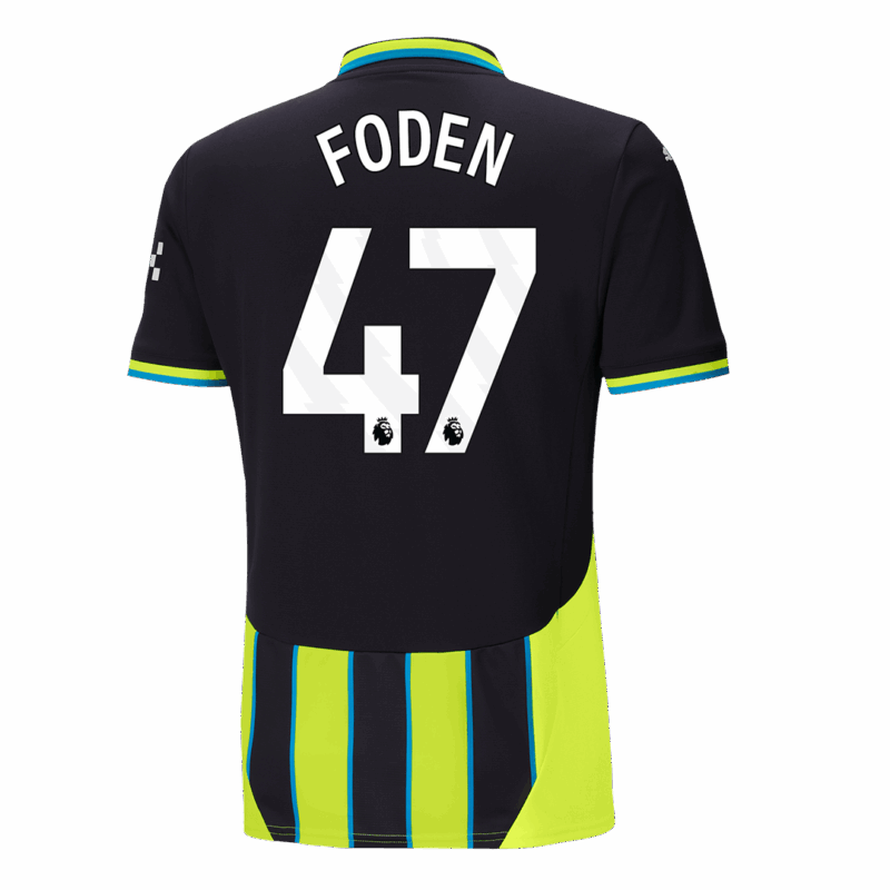597213_3 マンチェスターシティ FODEN #47 アウェイ サッカーユニフォーム 2024/25