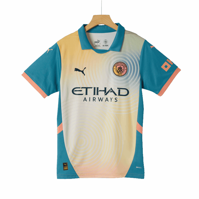 マンチェスターシティ Fourth アウェイ サッカーユニフォーム 2024/25 - Definitely City