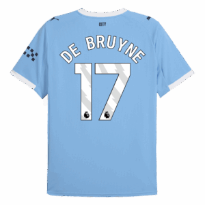 DE BRUYNE #17 マンチェスターシティ ホーム サッカーユニフォーム 2025/26 Blue