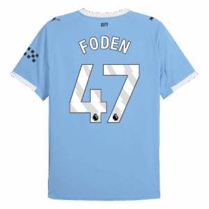 597261_3 FODEN #47 マンチェスターシティ ホーム サッカーユニフォーム 2025/26 Blue